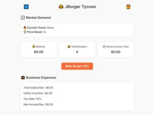 Spiel Jburger Tycoon Online