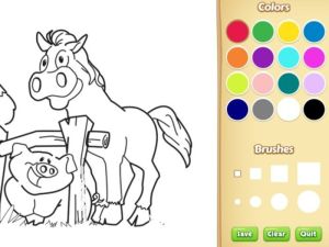 Spiel Nutztiere Malbuch für Kinder Online