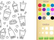 Spiel Süßes Boba Malbuch für Kinder Online