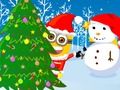 Spiel Minions Weihnachts-Schneeballkriege  Online