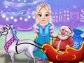 Spiel Kleiner Elsa sauberer Weihnachtswagen  Online