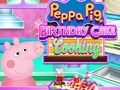 Spiel Peppa Pig Geburtstag Kuchen Kochen  Online