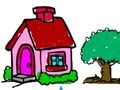 Spiel Zurück zu Schule: Haus-Malbuch  Online