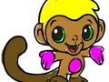 Spiel Zurück in die Schule: Monkey Coloring  Online