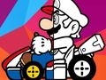 Spiel Mario fahren Malbuch  Online