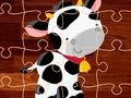 Spiel Cartoon Nutztiere Puzzle  Online