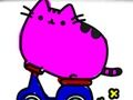 Spiel Zurück in die Schule: Cute Cats Coloring  Online