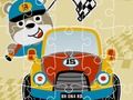 Spiel Racing Cartoons Puzzle  Online
