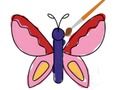 Spiel Hübscher Schmetterling Coloring  Online