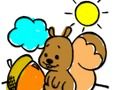 Spiel Eichhörnchen Malbuch  Online