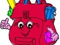 Spiel Zurück in die Schule: Schultasche Malbuch  Online
