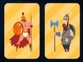 Spiel Spartan und Wikinger Krieger Gedächtnis  Online