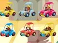 Spiel Entzückende Welpen in Autos Match 3  Online