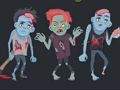 Spiel Färbung von Zombies und Skeletten  Online