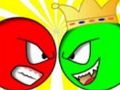 Spiel Roter Ball gegen grünen König  Online