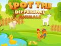 Spiel Finde den Unterschied Tiere  Online