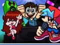 Spiel Super Friday Night Funkin gegen Minecraft Online
