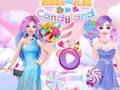 Spiel Barbie und Elsa im Candyland  Online