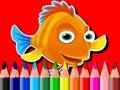 Spiel Zurück in die Schule: Fisch-Malbuch  Online