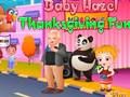 Spiel Baby Hasel. Thanksgiving-Spaß  Online
