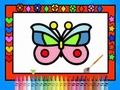 Spiel Schmetterlinge bemalen und dekorieren  Online