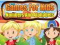 Spiel Spiele für Kinder Zahlen und Alphabete  Online