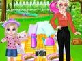Spiel Prinzessinnen-Familien-Picknick-Tag  Online