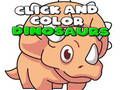 Spiel Klicken Sie auf und färben Sie Dinosaurier  Online
