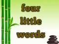 Spiel Vier kleine Worte  Online