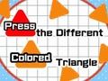 Spiel Drücken Sie das andersfarbige Dreieck  Online