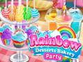 Spiel Regenbogen-Dessert-Bäckerei-Party  Online