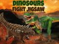Spiel Dinosaurier kämpfen Puzzle  Online