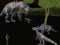 Spiel Mehrspieler-Dinosaurierjagd um Mitternacht  Online