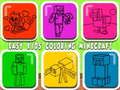 Spiel Einfache Kinder Minecraft ausmalen  Online