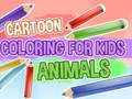 Spiel Cartoon-Färbung für Kindertiere  Online