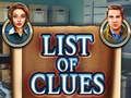 Spiel Liste der Hinweise  Online