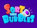 Spiel Sortieren Sie sie: Blasen  Online