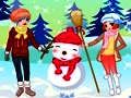 Spiel Kinder und Schneemann verkleiden sich  Online