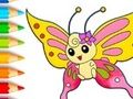 Spiel Malbuch: Schmetterling  Online