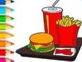Spiel Malbuch: Hamburger  Online