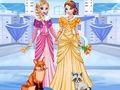 Spiel Elsa und Annas eisiges Dress Up  Online