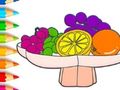 Spiel Malbuch: Obst  Online