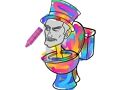 Spiel Skibidi-Toilettenfärbemittel  Online