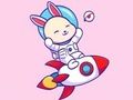 Spiel Malbuch: Kaninchen-Astronaut  Online