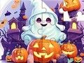 Spiel Puzzle: Halloween süßer Geist  Online