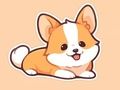 Spiel Malbuch: Corgi  Online
