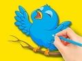 Spiel Malbuch: Vogel  Online