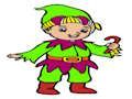 Spiel Weihnachtselfen-Malspiel  Online