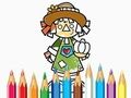 Spiel Malbuch: Vogelscheuche  Online