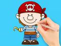 Spiel Malbuch: Pirat  Online